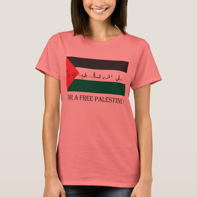 För en fri palestinsk! tröja (Framsida)