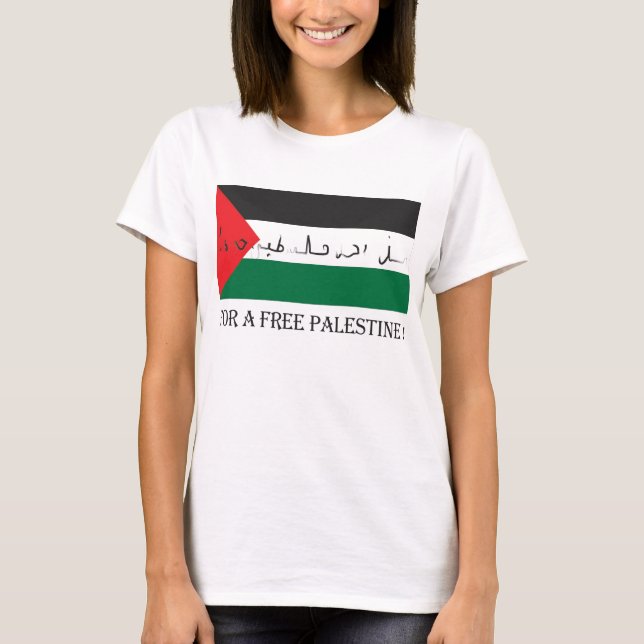För en fria palestine! t shirt (Framsida)