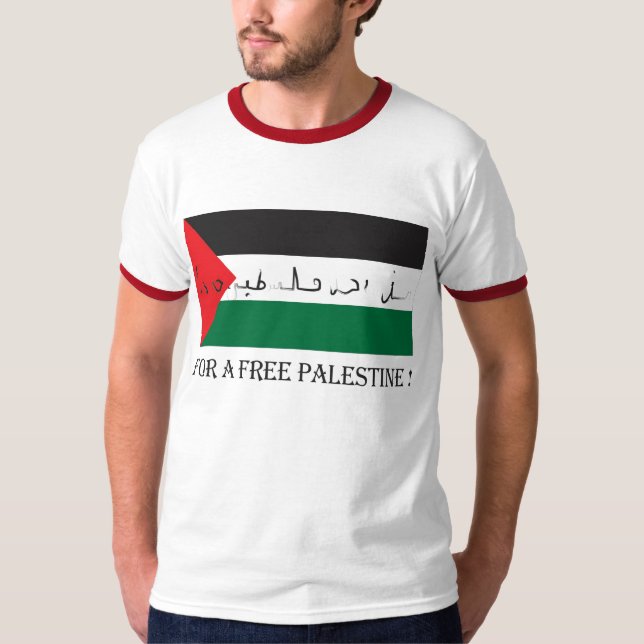 För en fria palestine! t shirt (Framsida)