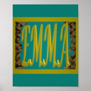 FÖR EN GIRL SOM KALLAS EMMA MARINE BLUE SMÅSTENS POSTER