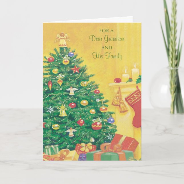 För en kär morson och hans familj helgkort (Framsida)