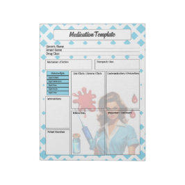 För en levande _ Medicinmall Anteckningsblock