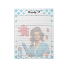 För en levande _ Shopping List Anteckningsblock