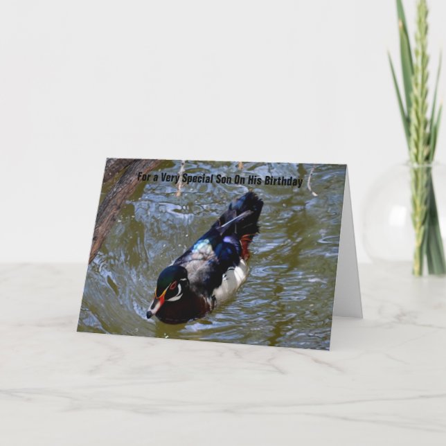 För en mycket speciell son med min kärlek kort (Framsida)