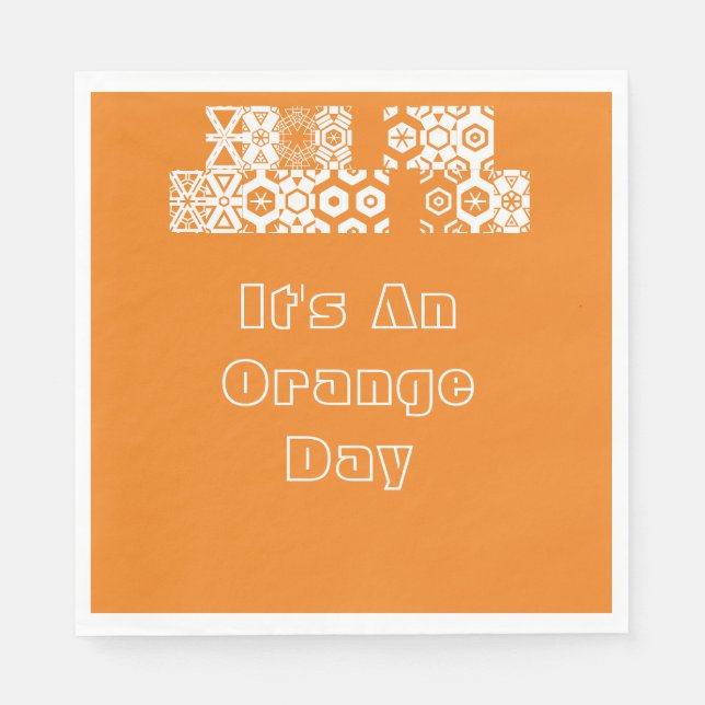 För en Orange dag Pappersservett (Framsidan)