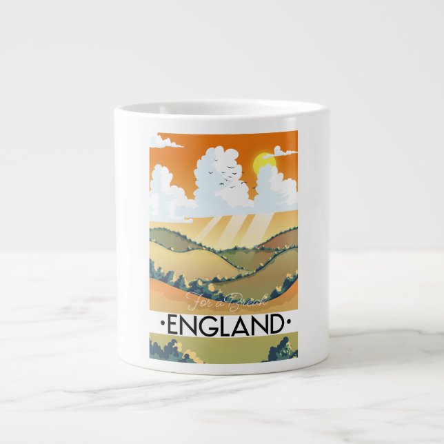 För en paus England Jumbo Mugg (Framsidan)