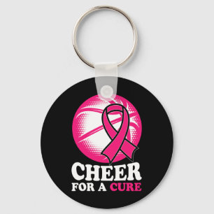 För en ren Basketball Breast Cancer-medvetenhet Nyckelring