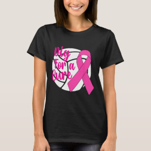För en ren bröstcancermedvetenhet med Volleyball-R T Shirt
