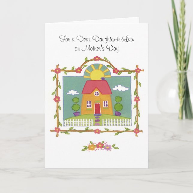 För en riktig svärdotter på Mors dag Kort (Framsida)