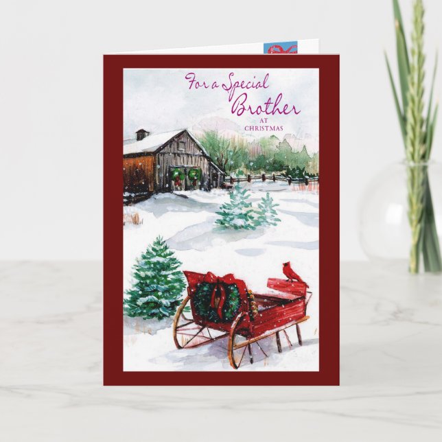 För en speciell broder helgkort (Framsida)