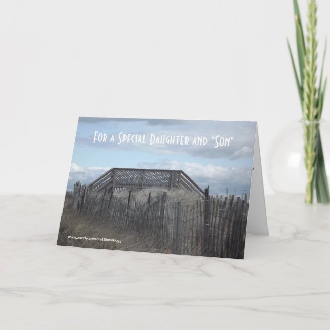För en speciell dotter och "Son ", Kort (Framsida)