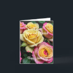 För en Speciell Friend Rosa Gul ros Birthday Kort<br><div class="desc">För en Speciell Friend Rosa Gul ros Birthday</div>