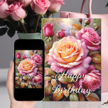 För en Speciell Friend Rosa Gul ros Birthday Kort<br><div class="desc">Skål för en speciell vän! 🌸 Vår vattenfärgsfödelsekort i rosa ros är perfektens sätt att fira din underbara vänskap. Med sitt feminina charm och innanför det inneslutna meddelandet (som du kan anpassa) är det det idealiska valet att göra din väns dag ännu speciellare. Skicka lite kärlek!</div>