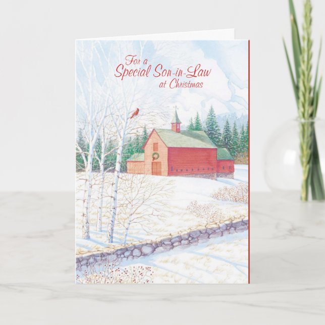 För en Speciell son i Jul Helgkort (Framsida)