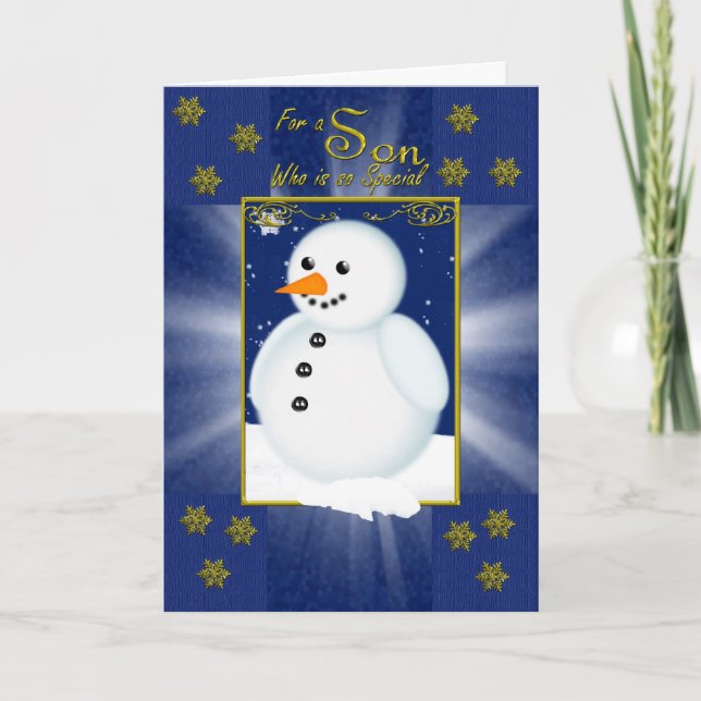 För en Speciell son i jul Helgkort (Framsida)