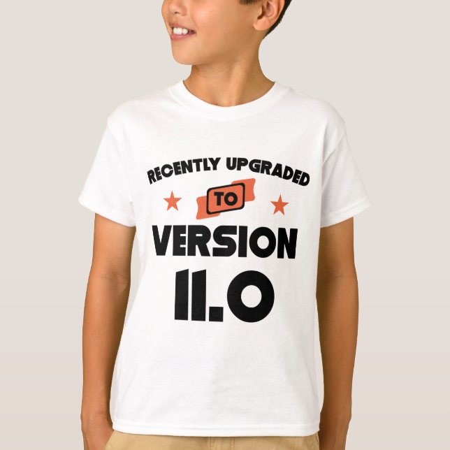 För en tid sedan förbättrat till den 11th t shirt (Framsida)