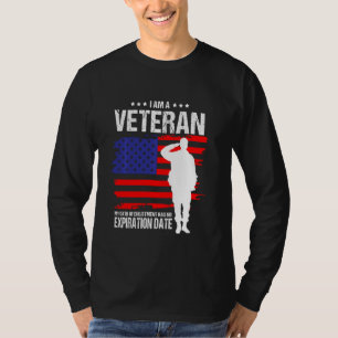 För en veteran I Veteran S Dag 2021-uppskattning T Shirt