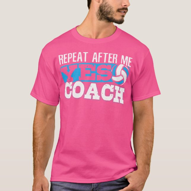 För en Volleyball Coach T Shirt (Framsida)