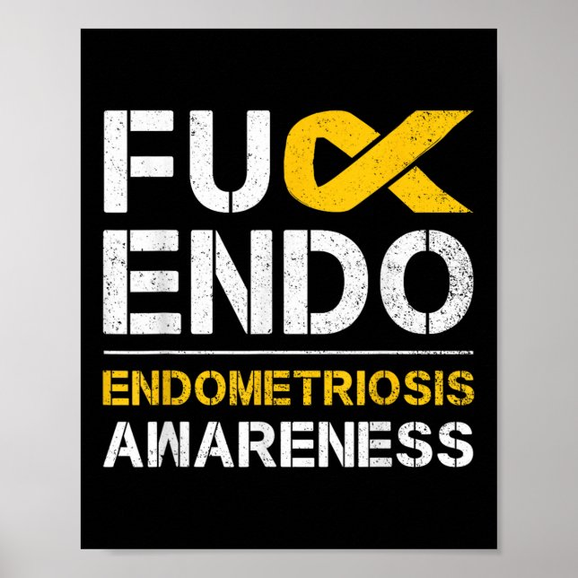 För Endo Endometriosis Awareness Month Endo Suppor Poster (Framsidan)