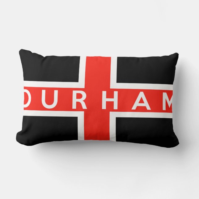 för england för durham stadsflagga namn brittiskt lumbarkudde (Framsida)