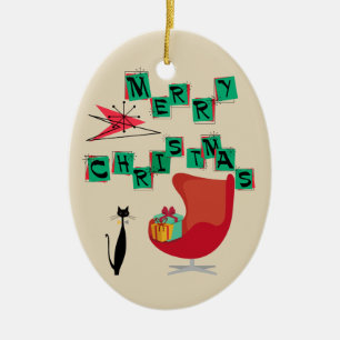 För Erajul för MCM atom- prydnad Julgransprydnad Keramik