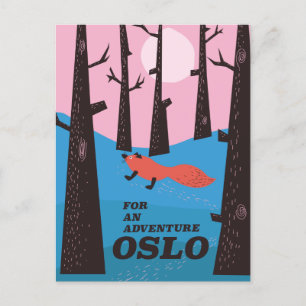 För ett äventyr Oslo Helg Vykort