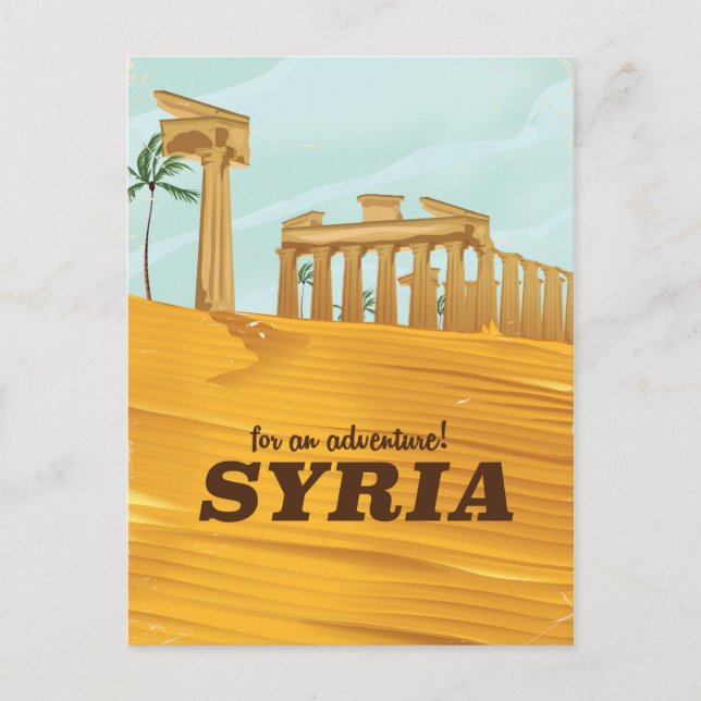 För ett äventyr! Syrien Bels tempel Vykort (Framsida)