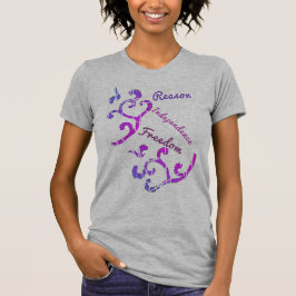 För ett fritt Lycklig-förnuftigt Oberoende-person  T Shirt