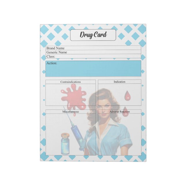 För ett levande _drogkort anteckningsblock (Roterad)