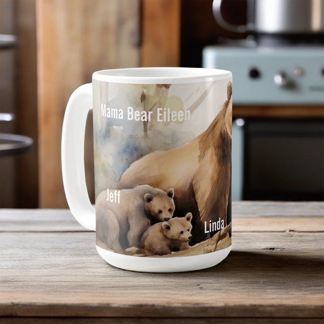 För ett Mamma med två Unge på Mors dag Kaffemugg (Skapare uppladdad)