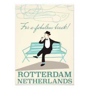 För ett upprörande brott! Rotterdam, Nederländerna Fototryck