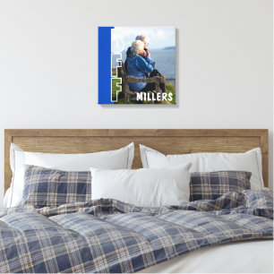 För evigt bästa vänner Blå Foto Illusion Canvas