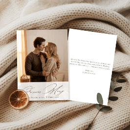 För evigt behöver vi vårt första nya julfoto julkort