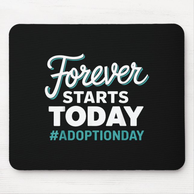 För evigt börjar idag Adoption Day Musmatta (Framsidan)