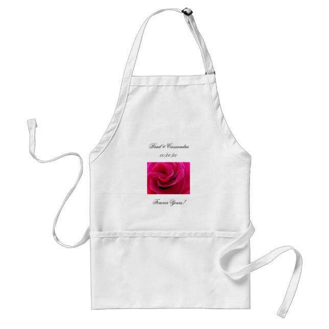 För evigt din! Bröllopssköte förkläde Rosa Ros (Framsidan)