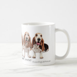För evigt för Bassethundvänner Kaffemugg