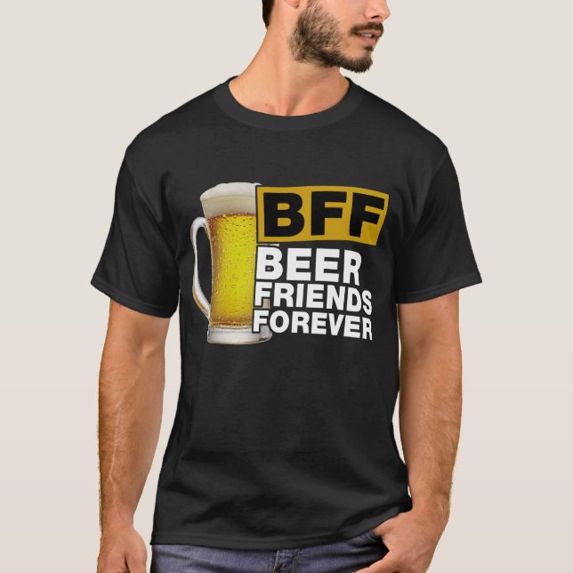 För evigt för BFF-ölvänner T-shirt (Framsida)