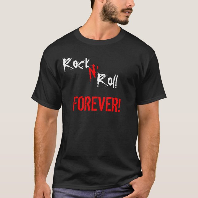 För evigt för stenN rulle! Tee Shirt (Framsida)