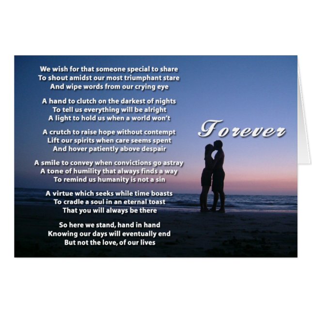 För evigt hälsningskort (Framsidan Horizontal)