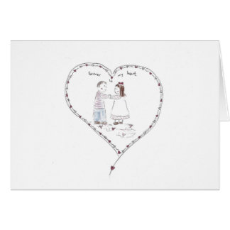 för evigt i min hjärta hälsningskort