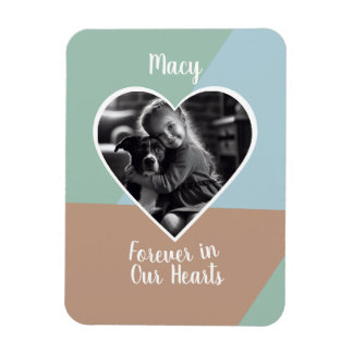 För evigt i vår Hearts Anpassningsbar Photo Keepsa Magnet