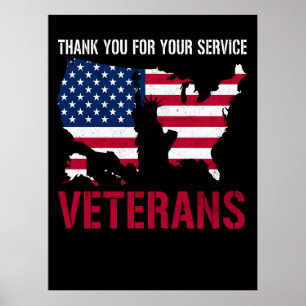 För evigt i vår skuldsatt - Lycklig veteranernas d Poster