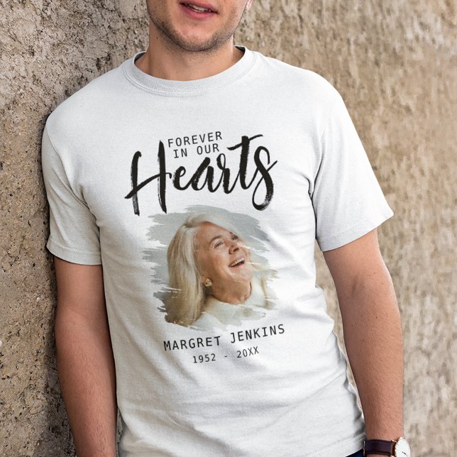 För evigt i våra hjärtan | Bortskämd fotoeffekt T Shirt (Skapare uppladdad)