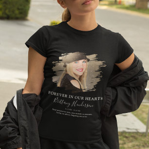 För evigt i våra hjärtan Foto-minnes T-shirt