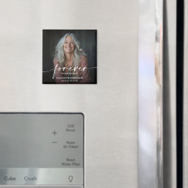 För evigt i våra hjärtan Foto-minnesmagnet Magnet