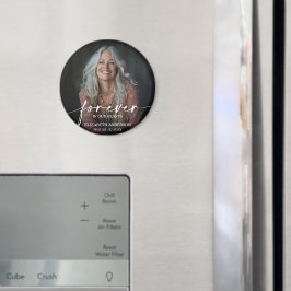 För evigt i våra hjärtan Foto-minnesmagnet Magnet