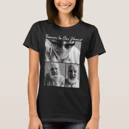 För evigt i våra hjärtan Pappa Farfar Minnesmärke T Shirt