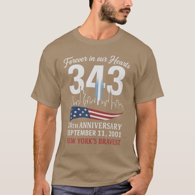 För evigt i våra örter 24-årsjubileum 1 september t shirt (Framsida)
