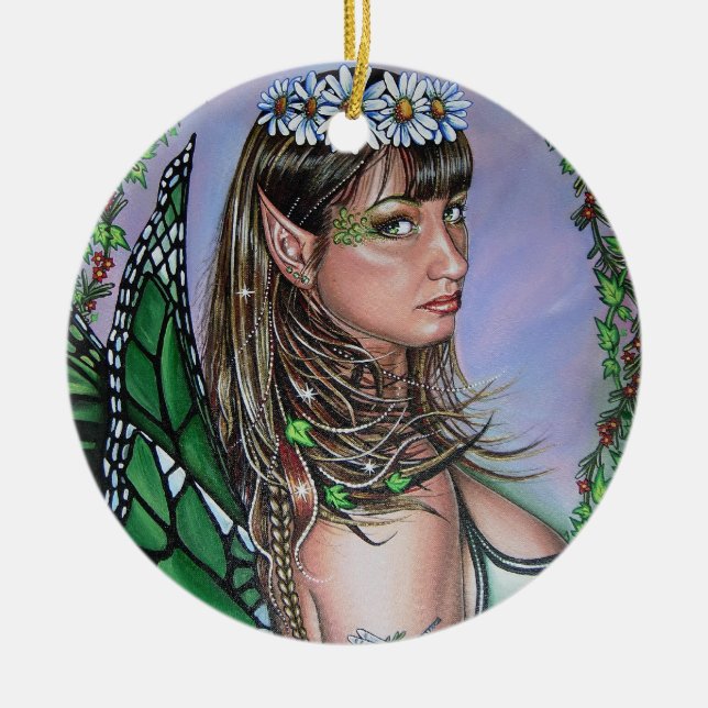 För evigt. julgransprydnad keramik (Framsidan)