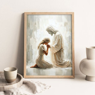 För evigt med dig, kristen väggkonst, Jesus med  Poster